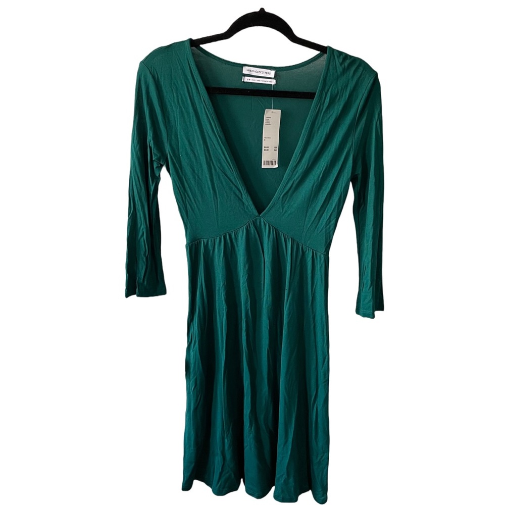 UO Mercer Plunge Mini Dress